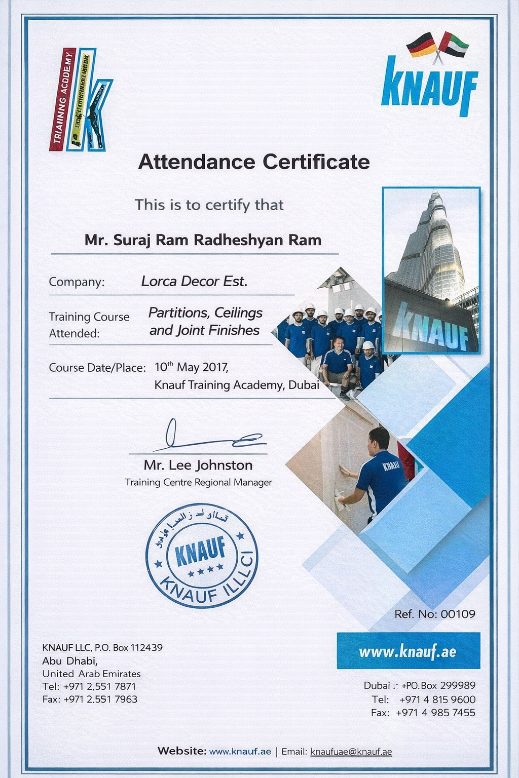 Partitions, Ceilings & Joint Finishes